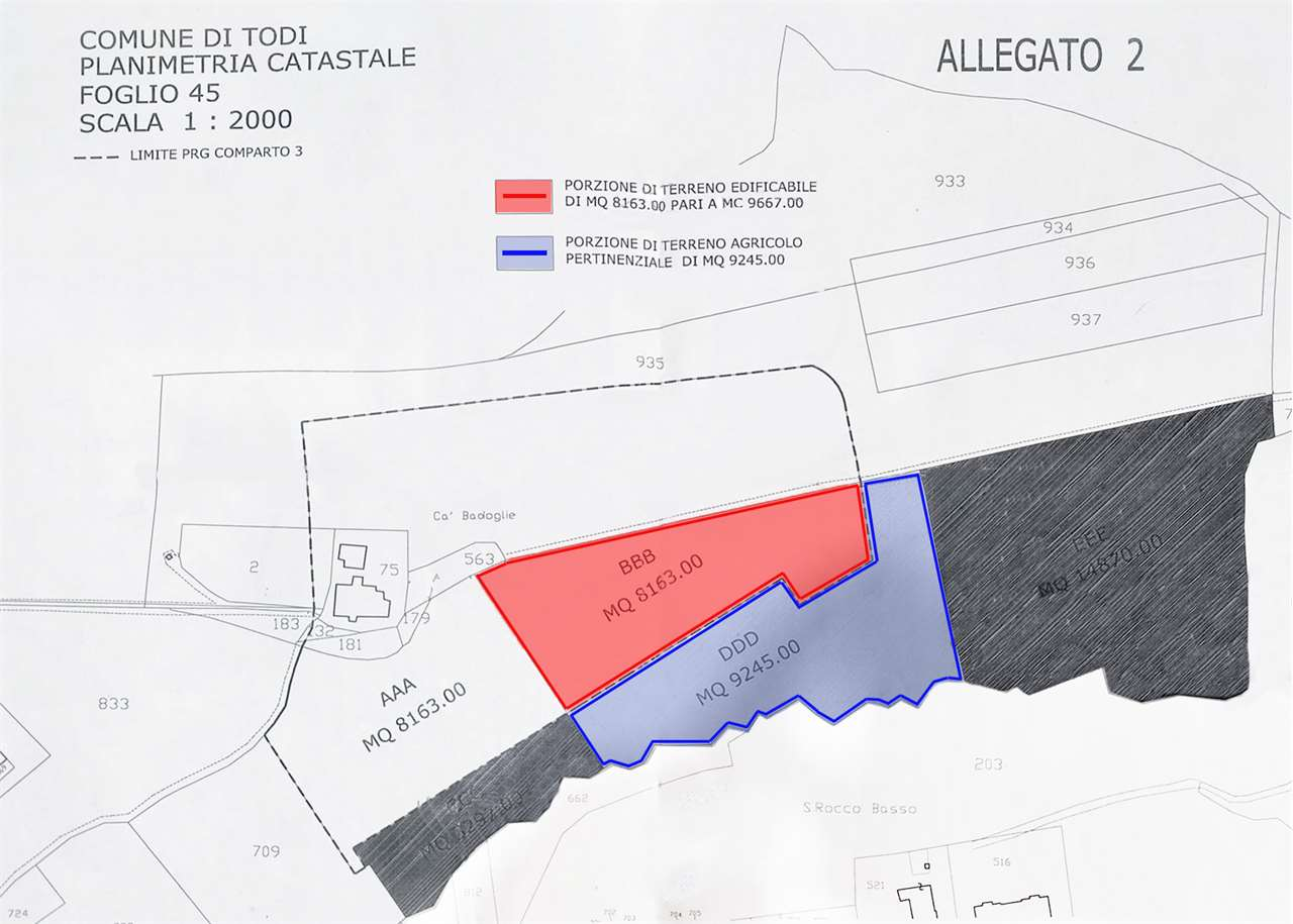terreno edificabile in vendita a Todi in zona Ponterio